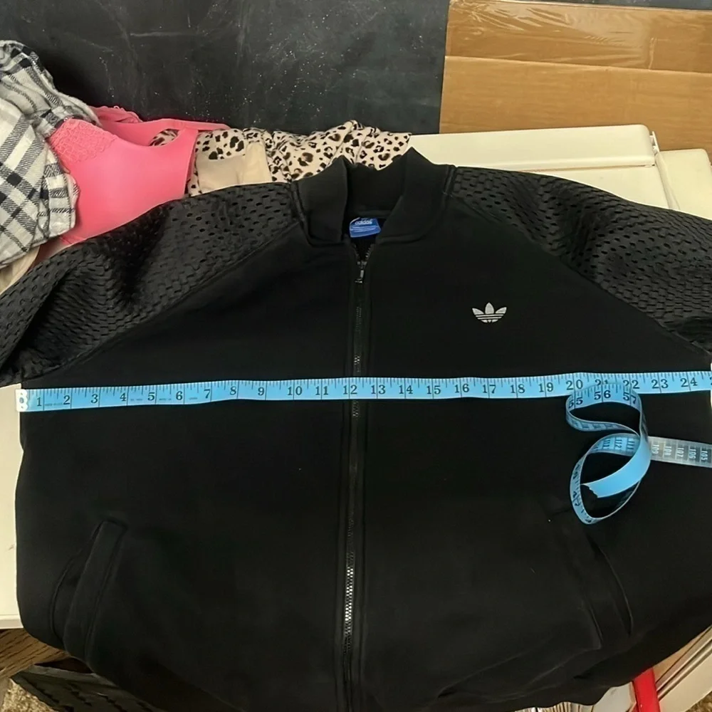Adidas- black full zip jacket